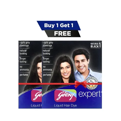 Godrej Permanent Liquid Hair Dye Black