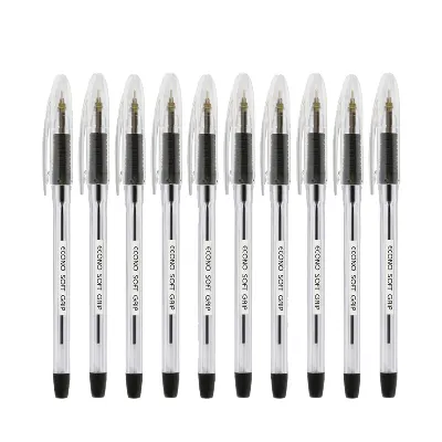 Econo Soft Grip Ball Pen 10 pcs